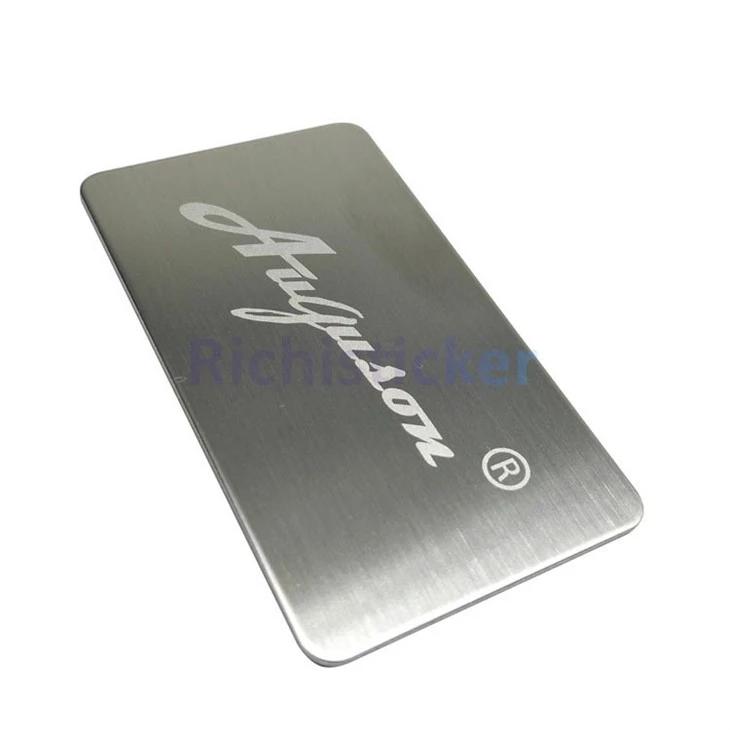 Laser Engraving Logo Aluminium Tags